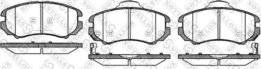 Stellox 964 002BL-SX - Brake Pad Set, disc brake autospares.lv