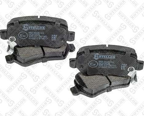 Stellox 968 002B-SX - Brake Pad Set, disc brake autospares.lv