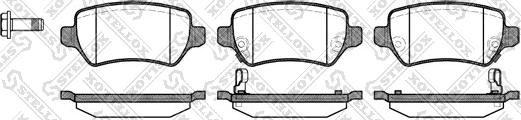 Stellox 968 002L-SX - Brake Pad Set, disc brake autospares.lv