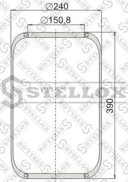 Stellox 90-06610-SX - Bellow, air suspension autospares.lv