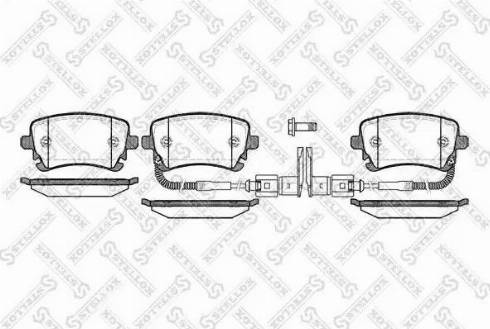 Stellox 908 002L-SX - Brake Pad Set, disc brake autospares.lv