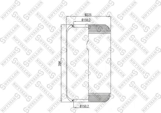 Stellox 90-36339-SX - Bellow, air suspension autospares.lv