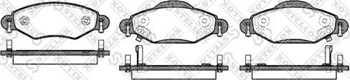 Stellox 989 002-SX - Brake Pad Set, disc brake autospares.lv