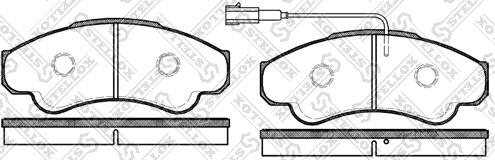 Stellox 971 001L-SX - Brake Pad Set, disc brake autospares.lv