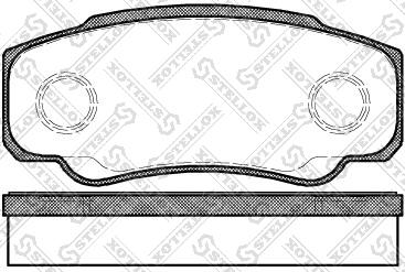 Stellox 972 000L-SX - Brake Pad Set, disc brake autospares.lv