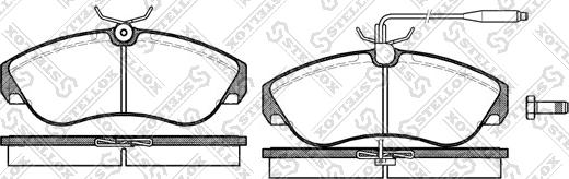 Stellox 498 002-SX - Brake Pad Set, disc brake autospares.lv