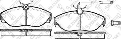 Stellox 497 002B-SX - Brake Pad Set, disc brake autospares.lv