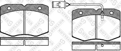 Stellox 446 002-SX - Brake Pad Set, disc brake autospares.lv