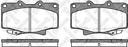 Stellox 440 004-SX - Brake Pad Set, disc brake autospares.lv