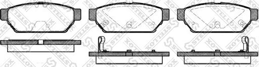 Stellox 451 002B-SX - Brake Pad Set, disc brake autospares.lv