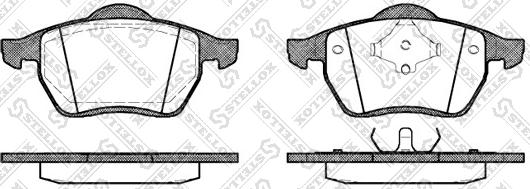 Stellox 401 000B-SX - Brake Pad Set, disc brake autospares.lv