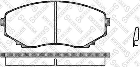 Stellox 408 000-SX - Brake Pad Set, disc brake autospares.lv