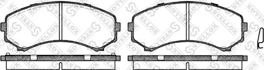 Stellox 407 000-SX - Brake Pad Set, disc brake autospares.lv