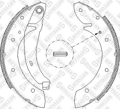 Stellox 407 102-SX - Brake Shoe Set autospares.lv