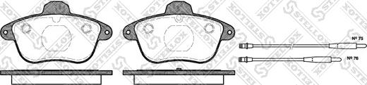 Stellox 412 014B-SX - Brake Pad Set, disc brake autospares.lv