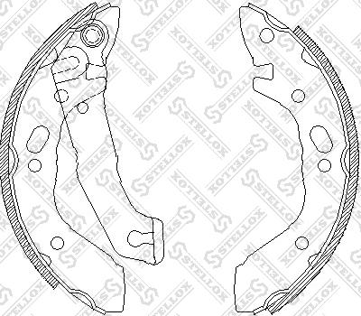 Stellox 412 100-SX - Brake Shoe Set autospares.lv