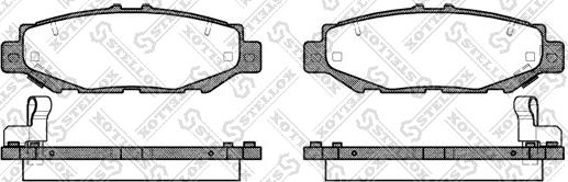 Stellox 435 004-SX - Brake Pad Set, disc brake autospares.lv