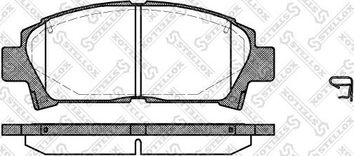 Stellox 438 002-SX - Brake Pad Set, disc brake autospares.lv