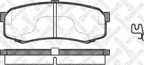 Stellox 424 004B-SX - Brake Pad Set, disc brake autospares.lv