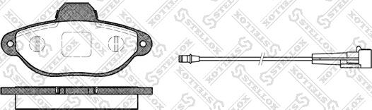 Stellox 425 001B-SX - Brake Pad Set, disc brake autospares.lv