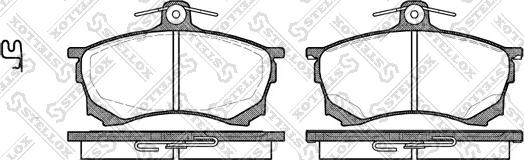 Stellox 593 000B-SX - Brake Pad Set, disc brake autospares.lv