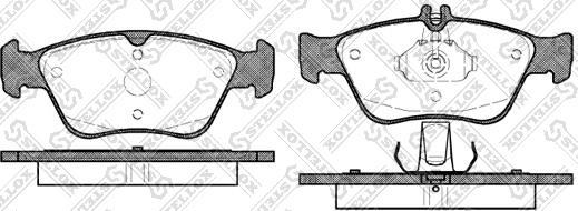 Stellox 597 000B-SX - Brake Pad Set, disc brake autospares.lv