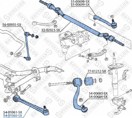 Stellox 54-01060-SX - Track Control Arm autospares.lv