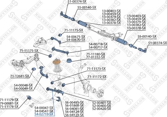 Stellox 54-02710-SX - Track Control Arm autospares.lv