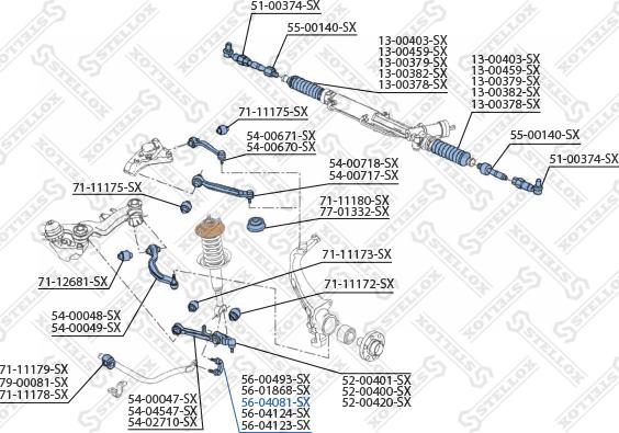 Stellox 56-04081-SX - Bearing Bush, stabiliser autospares.lv