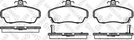 Stellox 501 002B-SX - Brake Pad Set, disc brake autospares.lv