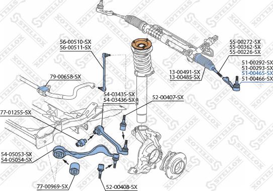 Stellox 51-00465-SX - Tie Rod End autospares.lv