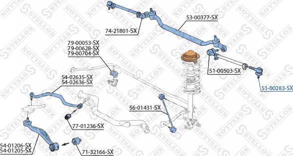 Stellox 51-00283-SX - Tie Rod End autospares.lv