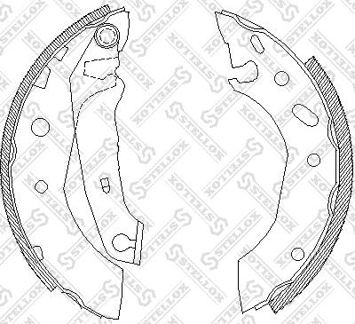 Stellox 518 101-SX - Brake Shoe Set autospares.lv