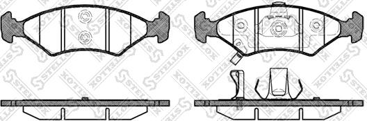 Stellox 513 022B-SX - Brake Pad Set, disc brake autospares.lv