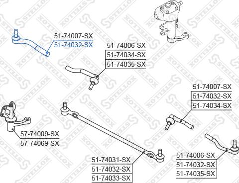 Stellox 51-74032-SX - Tie Rod End autospares.lv