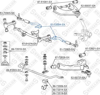 Stellox 51-72004-SX - Tie Rod End autospares.lv