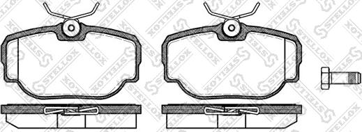 Stellox 588 000-SX - Brake Pad Set, disc brake autospares.lv