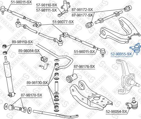 Stellox 52-98055-SX - Ball Joint autospares.lv