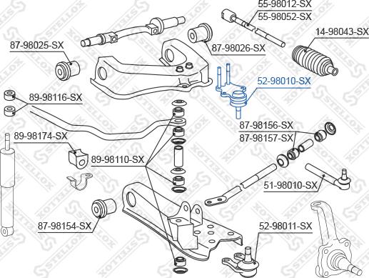 Stellox 52-98010-SX - Ball Joint autospares.lv