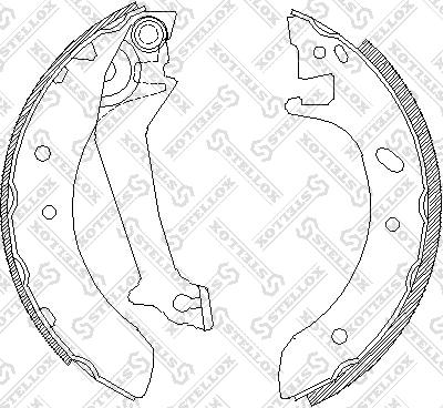 Stellox 523 100-SX - Brake Shoe Set autospares.lv