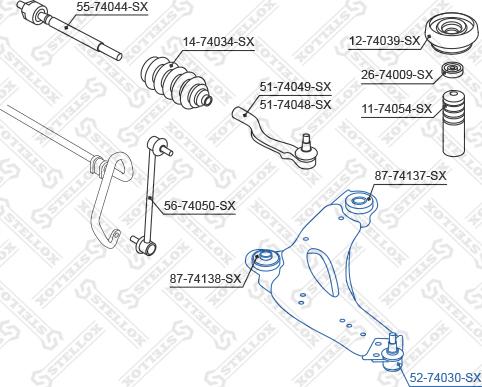 Stellox 52-74030-SX - Ball Joint autospares.lv