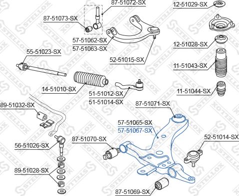 Stellox 57-51067-SX - Track Control Arm autospares.lv