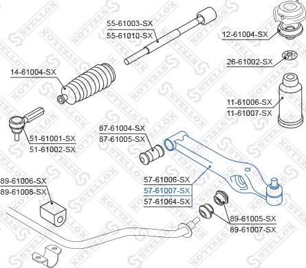 Stellox 57-61007-SX - Track Control Arm autospares.lv