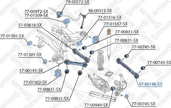 Stellox 57-00146-SX - Track Control Arm autospares.lv