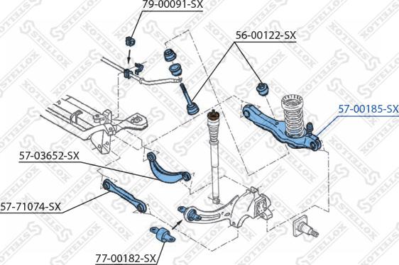 Stellox 57-00185-SX - Track Control Arm autospares.lv