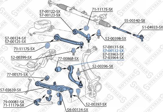 Stellox 57-00132-SX - Track Control Arm autospares.lv