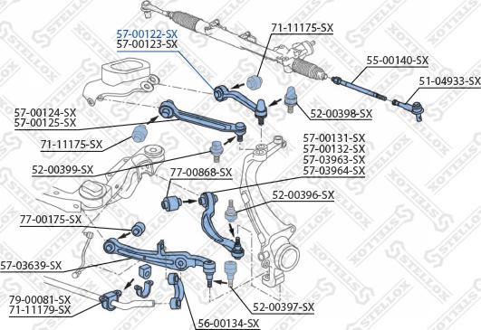 Stellox 57-00122-SX - Track Control Arm autospares.lv