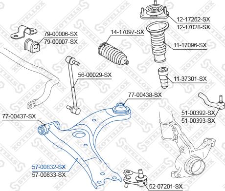 Stellox 57-00832-SX - Track Control Arm autospares.lv