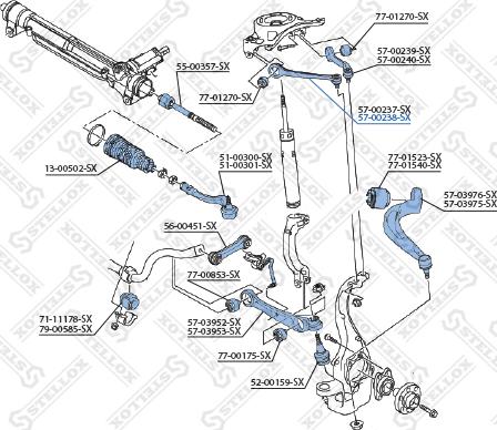 Stellox 57-00238-SX - Track Control Arm autospares.lv