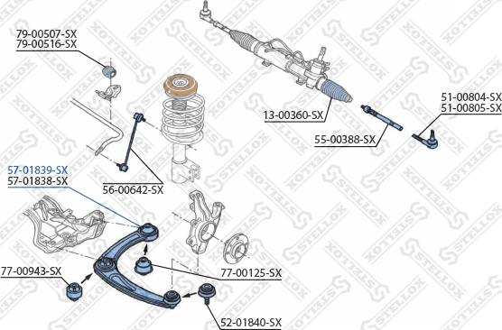 Stellox 57-01839-SX - Track Control Arm autospares.lv